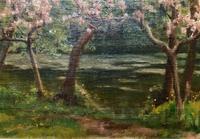 Superb Early 1900s Spring Blossom Riverscape Impressionist Oil Painting (6 of 13) Superb Early 1900s Spring Blossom Riverscape Impressionist Oil Painting (6 of 13)