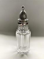 Rare Sheffield Assayed Georgian Silver & Glass Pepper Caster (6 of 6) Rare Sheffield Assayed Georgian Silver & Glass Pepper Caster (6 of 6)