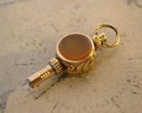 Goergian Pocket Watch Chain Fob 1830s Antique 10ct Gold Filled Stone Set Fob (3 of 9) Goergian Pocket Watch Chain Fob 1830s Antique 10ct Gold Filled Stone Set Fob (3 of 9)