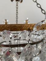 A Single Light French Waterfall Chandelier (8 of 8) A Single Light French Waterfall Chandelier (8 of 8)