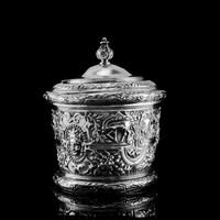 Rare Antique Solid Silver Cellini Tea Caddy Box - Mappin & Webb 1902 (5 of 28) Rare Antique Solid Silver Cellini Tea Caddy Box - Mappin & Webb 1902 (5 of 28)