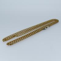 Antique Victorian Long 18ct Rolled Gold Guard Muff Chain Necklace 54" Length (4 of 7) Antique Victorian Long 18ct Rolled Gold Guard Muff Chain Necklace 54" Length (4 of 7)