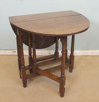 Antique Oak Drop Leaf Gateleg Occasional Table (4 of 10) Antique Oak Drop Leaf Gateleg Occasional Table (4 of 10)