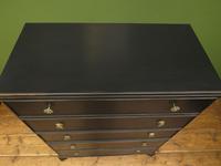 Art Deco Black Painted Chest of Drawers, Gothic Shabby Chic (12 of 13) Art Deco Black Painted Chest of Drawers, Gothic Shabby Chic (12 of 13)