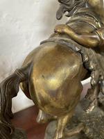 Fine Pair of Gilt-bronze Models of Marley Horses (5 of 12) Fine Pair of Gilt-bronze Models of Marley Horses (5 of 12)