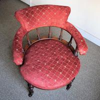 Victorian Walnut Tub Back Chair (2 of 8) Victorian Walnut Tub Back Chair (2 of 8)