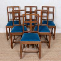 6 Arts & Crafts Carved Oak Dining Chairs (8 of 10) 6 Arts & Crafts Carved Oak Dining Chairs (8 of 10)