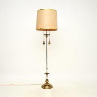 Vintage Italian Brass & Steel Floor Lamp