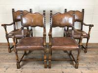 Set of Four Antique Leather Armchairs (14 of 16) Set of Four Antique Leather Armchairs (14 of 16)