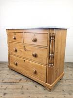 Antique Pine & Marble Chest of Drawers (4 of 15) Antique Pine & Marble Chest of Drawers (4 of 15)