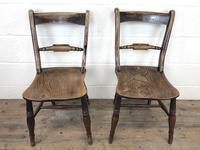 Pair of 19th Century Elm Bar Back Farmhouse Chairs (4 of 7) Pair of 19th Century Elm Bar Back Farmhouse Chairs (4 of 7)