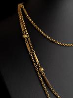 Antique Victorian Longuard Chain, Muff Chain Necklace (7 of 10) Antique Victorian Longuard Chain, Muff Chain Necklace (7 of 10)