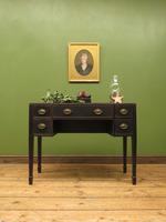 Antique Black Painted Console Table or Desk with Drawers, Gothic Shabby Chic (14 of 16) Antique Black Painted Console Table or Desk with Drawers, Gothic Shabby Chic (14 of 16)
