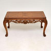 Antique Burr Walnut Queen Anne Style Coffee Table (2 of 10) Antique Burr Walnut Queen Anne Style Coffee Table (2 of 10)