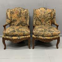 Pair of French Wing Armchairs (9 of 9) Pair of French Wing Armchairs (9 of 9)
