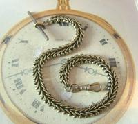 Antique Pocket Watch Chain 1890s Victorian Large Silver Nickel Vertebrae Link Albert (2 of 12) Antique Pocket Watch Chain 1890s Victorian Large Silver Nickel Vertebrae Link Albert (2 of 12)