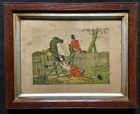 Set of Six 19thc Oak framed Humorous Coloured Sporting Hunting Engraving's (9 of 14) Set of Six 19thc Oak framed Humorous Coloured Sporting Hunting Engraving's (9 of 14)