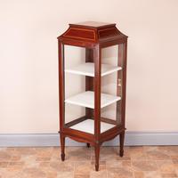 Pagoda Topped Edwardian Inlaid Mahogany Display Cabinet (14 of 14) Pagoda Topped Edwardian Inlaid Mahogany Display Cabinet (14 of 14)