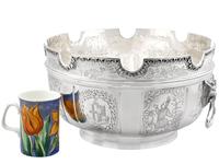 Sterling Silver Monteith Bowl - Antique Edwardian 1905 (4 of 18) Sterling Silver Monteith Bowl - Antique Edwardian 1905 (4 of 18)