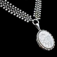 Antique Victorian Aesthetic Large Sterling Silver Locket and Collar Necklace (10 of 11) Antique Victorian Aesthetic Large Sterling Silver Locket and Collar Necklace (10 of 11)