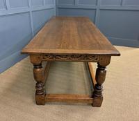 Large Oak Jacobean Revival Refectory Table (8 of 12) Large Oak Jacobean Revival Refectory Table (8 of 12)