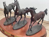 Set 3 Small Solid Bronze Horse Racing "The Origins of Champions" by Gill Parker (8 of 45) Set 3 Small Solid Bronze Horse Racing "The Origins of Champions" by Gill Parker (8 of 45)