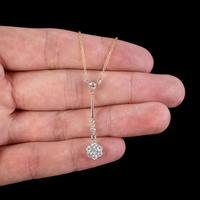 Antique Edwardian Diamond Flower Lavaliere Necklace 18ct Gold c.1905 (5 of 8) Antique Edwardian Diamond Flower Lavaliere Necklace 18ct Gold c.1905 (5 of 8)