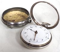 Antique Silver Pair of Case Pocket Watch Fusee Verge Escapement Key Wind Enamel Dial Thomas Cooker Oakham (6 of 12) Antique Silver Pair of Case Pocket Watch Fusee Verge Escapement Key Wind Enamel Dial Thomas Cooker Oakham (6 of 12)