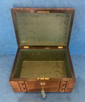 Victorian Walnut Jewellery Box with Tunbridge Ware Inlaid Bands (11 of 11) Victorian Walnut Jewellery Box with Tunbridge Ware Inlaid Bands (11 of 11)