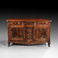 18th Century Louis XV French Burr Ash Bressan Buffet of Excellent Colour (5 of 5) 18th Century Louis XV French Burr Ash Bressan Buffet of Excellent Colour (5 of 5)