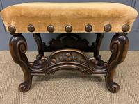 Carolean Style Upholstered Walnut Stool (2 of 6) Carolean Style Upholstered Walnut Stool (2 of 6)
