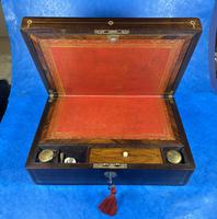 Rosewood William IV Writing Slope with Mother of Pearl Inlay (12 of 24) Rosewood William IV Writing Slope with Mother of Pearl Inlay (12 of 24)