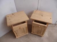 Lovely Pair of Plain Small Antique Pine Bedside Cabinets to wax / paint (6 of 7) Lovely Pair of Plain Small Antique Pine Bedside Cabinets to wax / paint (6 of 7)