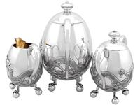 Chinese Export Silver Three Piece Tea Service - Antique c.1920 (2 of 15) Chinese Export Silver Three Piece Tea Service - Antique c.1920 (2 of 15)