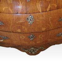 1930's Marble Top Marquetry Bombe Commode (5 of 9) 1930's Marble Top Marquetry Bombe Commode (5 of 9)