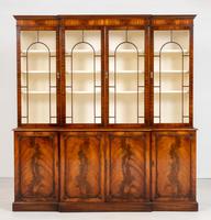 Regency Style 4 Door Breakfront Mahogany Bookcase (3 of 9) Regency Style 4 Door Breakfront Mahogany Bookcase (3 of 9)