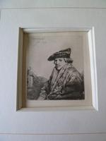 Rembrandt Van Rijn Etching "Young Man in Velvet Cap " 1637 (6 of 6) Rembrandt Van Rijn Etching "Young Man in Velvet Cap " 1637 (6 of 6)