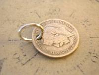 Antique Pocket Watch Chain Fob 1920 Silver Lucky Three Pence Old 3d Coin Fob (8 of 8) Antique Pocket Watch Chain Fob 1920 Silver Lucky Three Pence Old 3d Coin Fob (8 of 8)
