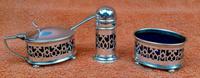 Antique Sterling Silver Hallmarked Cruet Set 1921 Docker & Burn Ltd Birmingham (12 of 12) Antique Sterling Silver Hallmarked Cruet Set 1921 Docker & Burn Ltd Birmingham (12 of 12)
