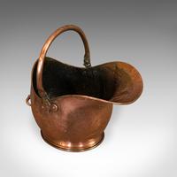 Antique Helmet Scuttle, Copper, Coal, Bucket, Fireside, Bin, Victorian c.1880 (4 of 9) Antique Helmet Scuttle, Copper, Coal, Bucket, Fireside, Bin, Victorian c.1880 (4 of 9)