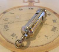 Vintage Pocket Watch Fob 1940s Large Silver Chrome Railway Or Military Police Whistle Fob (5 of 9) Vintage Pocket Watch Fob 1940s Large Silver Chrome Railway Or Military Police Whistle Fob (5 of 9)