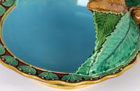 Minton Majolica Pottery Pedestal Chestnut Dish Dated 1867 (4 of 14) Minton Majolica Pottery Pedestal Chestnut Dish Dated 1867 (4 of 14)