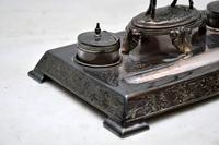 Antique Silver Plate Stag Inkwell Stand by James Deakin (3 of 8) Antique Silver Plate Stag Inkwell Stand by James Deakin (3 of 8)