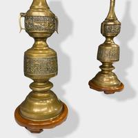 Large Pair of Chinese Style Brass Lamps (3 of 14) Large Pair of Chinese Style Brass Lamps (3 of 14)