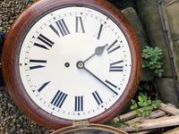 Victorian Oak Cased 12" Dial Station Clock (5 of 8) Victorian Oak Cased 12" Dial Station Clock (5 of 8)