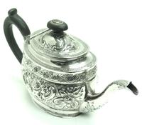 Antique Solid Silver Tea Pot Early Victorian Silver c.1849 (2 of 7) Antique Solid Silver Tea Pot Early Victorian Silver c.1849 (2 of 7)