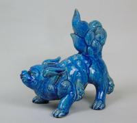 Antique Chinese Blue Glaze Kylin Fo Dog (3 of 7) Antique Chinese Blue Glaze Kylin Fo Dog (3 of 7)