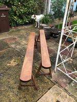 Pair of French Solid Oak Country Rustic Benches (4 of 6) Pair of French Solid Oak Country Rustic Benches (4 of 6)