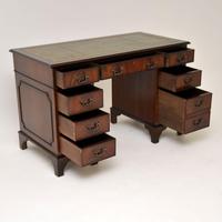 Georgian Style Mahogany Leather Top Pedestal Desk (2 of 10) Georgian Style Mahogany Leather Top Pedestal Desk (2 of 10)