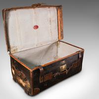 Vintage Overseas Voyage Trunk, English, Leather, Travel Case, Luggage c.1930 (7 of 12) Vintage Overseas Voyage Trunk, English, Leather, Travel Case, Luggage c.1930 (7 of 12)